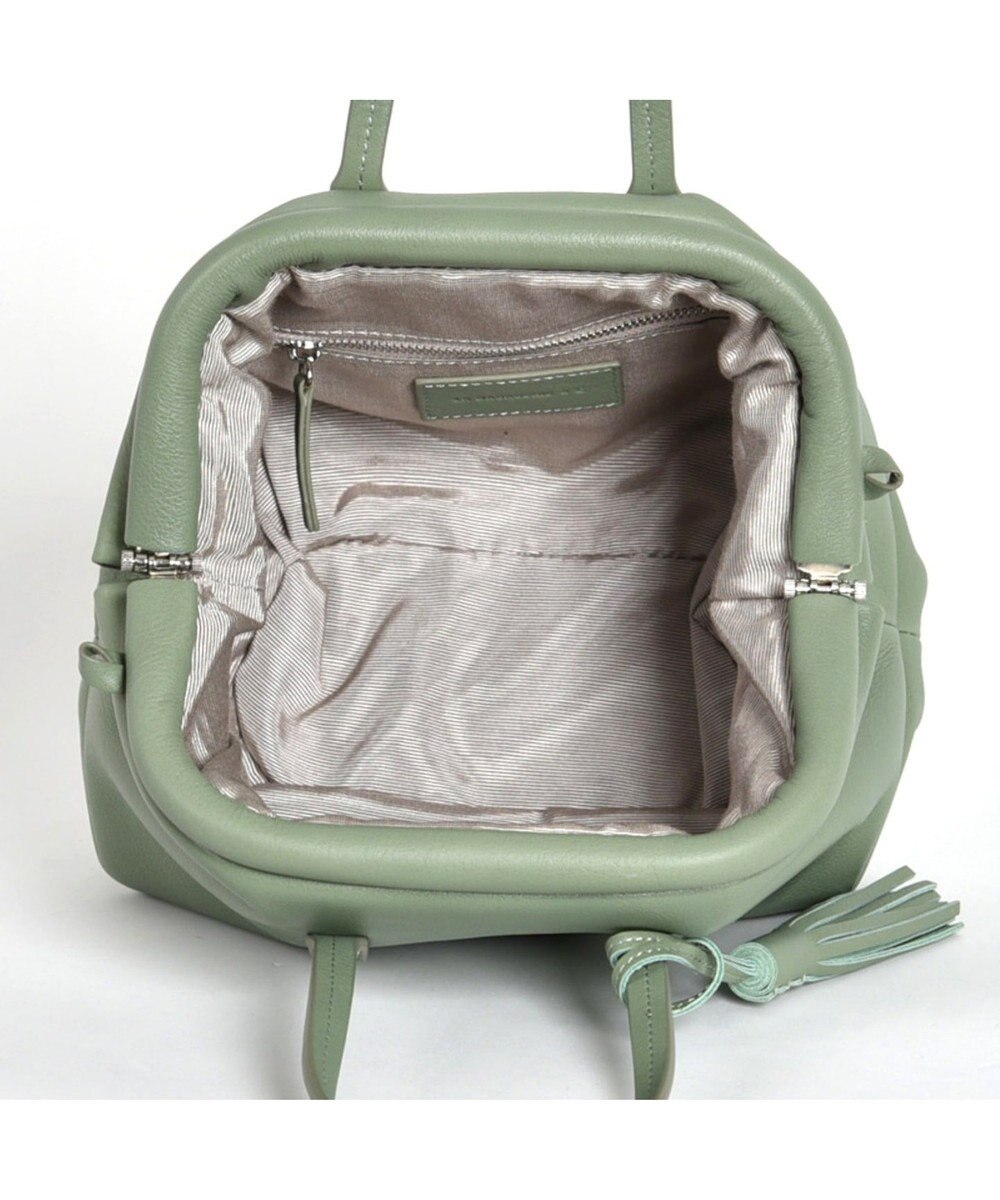 LA BAGAGERIE 【インスタグラマー・本郷智香子さんコラボ商品】フレームソフトレザーバッグ Sサイズ 