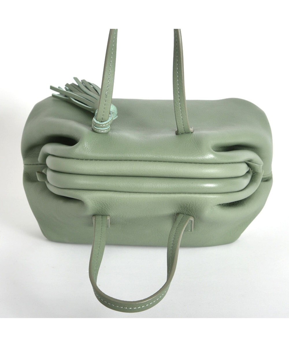 LA BAGAGERIE 【インスタグラマー・本郷智香子さんコラボ商品】フレームソフトレザーバッグ Sサイズ 