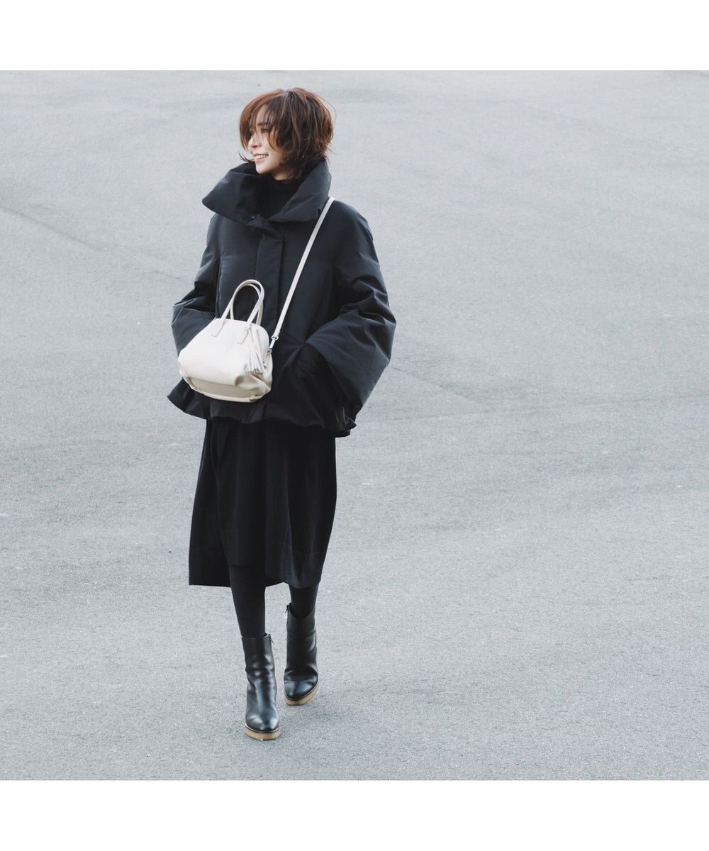 LA BAGAGERIE 【インスタグラマー・本郷智香子さんコラボ商品】フレームソフトレザーバッグ Sサイズ 