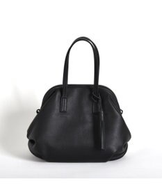 LA BAGAGERIE 【インスタグラマー・本郷智香子さんコラボ商品】フレームソフトレザーバッグ Sサイズ