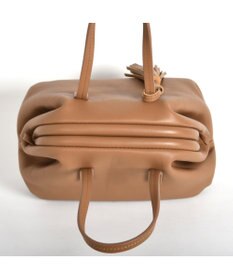 LA BAGAGERIE 【インスタグラマー・本郷智香子さんコラボ商品】フレームソフトレザーバッグ Sサイズ