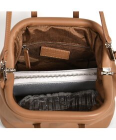 LA BAGAGERIE 【インスタグラマー・本郷智香子さんコラボ商品】フレームソフトレザーバッグ Sサイズ