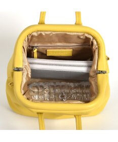 LA BAGAGERIE 【インスタグラマー・本郷智香子さんコラボ商品】フレームソフトレザーバッグ Sサイズ