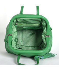 LA BAGAGERIE 【インスタグラマー・本郷智香子さんコラボ商品】フレームソフトレザーバッグ Sサイズ