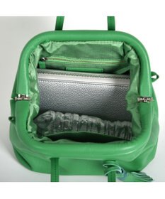 LA BAGAGERIE 【インスタグラマー・本郷智香子さんコラボ商品】フレームソフトレザーバッグ Sサイズ