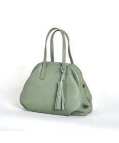 LA BAGAGERIE 【インスタグラマー・本郷智香子さんコラボ商品】フレームソフトレザーバッグ Sサイズ