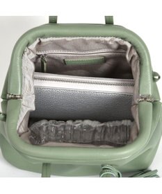 LA BAGAGERIE 【インスタグラマー・本郷智香子さんコラボ商品】フレームソフトレザーバッグ Sサイズ