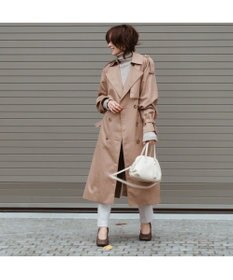 LA BAGAGERIE 【インスタグラマー・本郷智香子さんコラボ商品】フレームソフトレザーバッグ Sサイズ