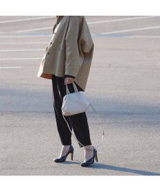 LA BAGAGERIE 【インスタグラマー・本郷智香子さんコラボ商品】フレームソフトレザーバッグ Sサイズ