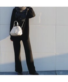 LA BAGAGERIE 【インスタグラマー・本郷智香子さんコラボ商品】フレームソフトレザーバッグ Sサイズ