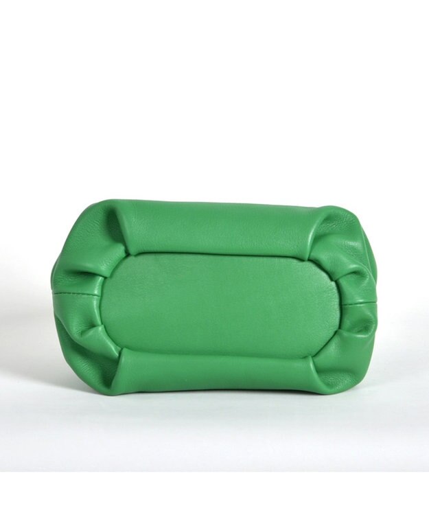 LA BAGAGERIE 【インスタグラマー・本郷智香子さんコラボ商品】フレームソフトレザーバッグ Sサイズ グリーン