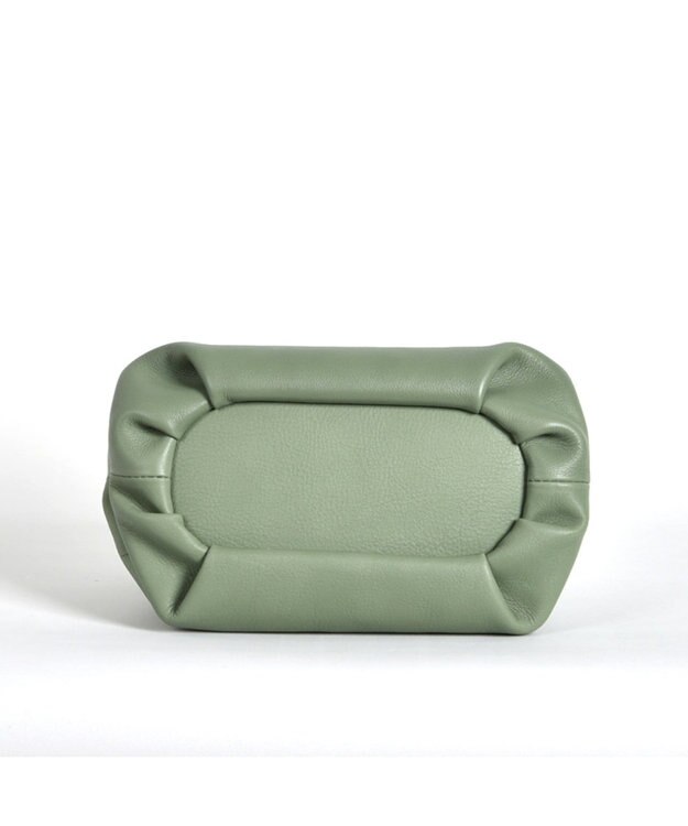 LA BAGAGERIE 【インスタグラマー・本郷智香子さんコラボ商品】フレームソフトレザーバッグ Sサイズ ライトグリーン