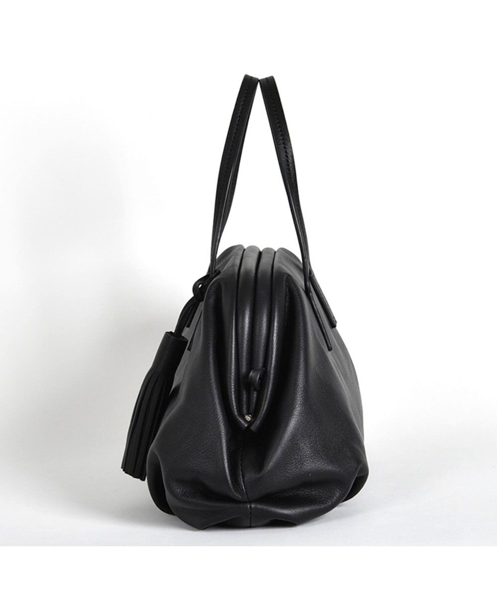 LA BAGAGERIE 【インスタグラマー・本郷智香子さんコラボ商品】フレームソフトレザーバッグ Mサイズ 