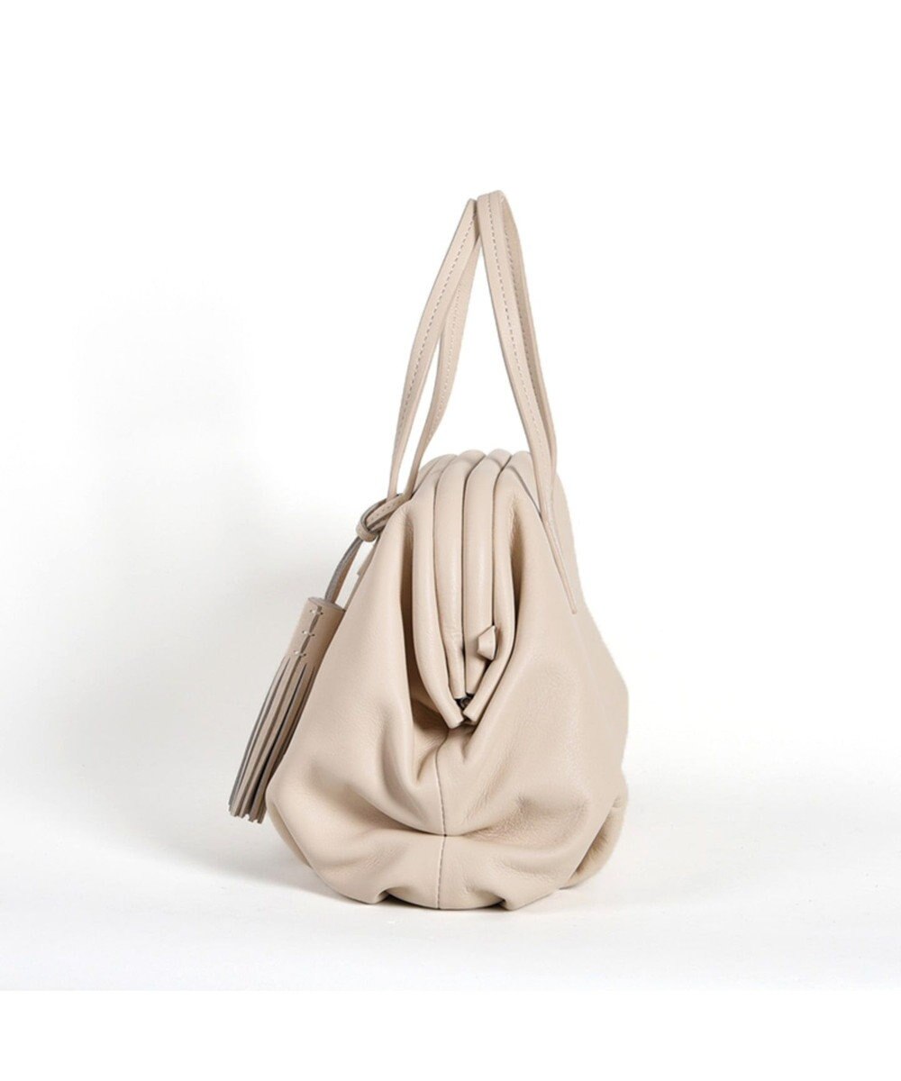 LA BAGAGERIE 【インスタグラマー・本郷智香子さんコラボ商品】フレームソフトレザーバッグ Mサイズ 