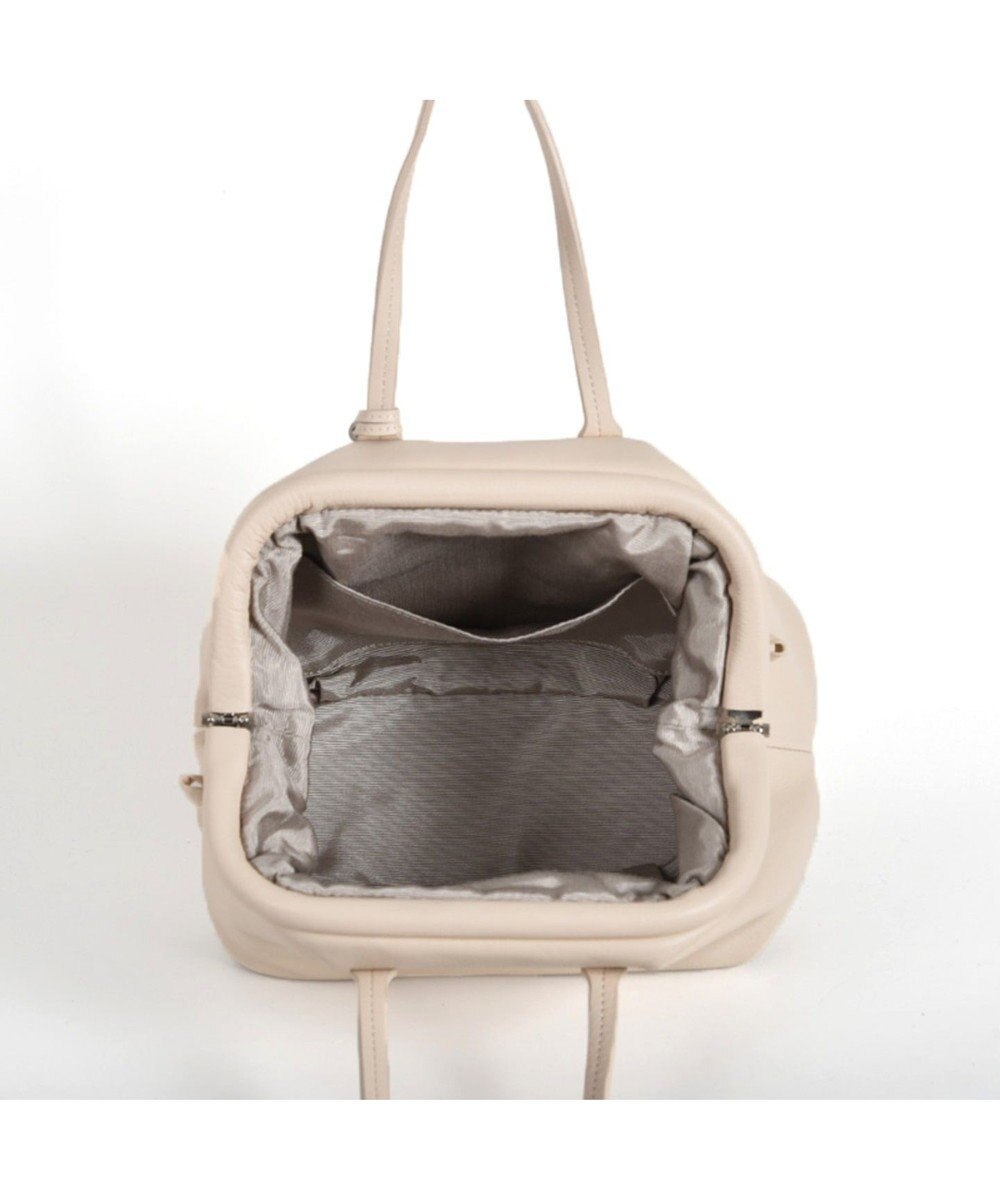 LA BAGAGERIE 【インスタグラマー・本郷智香子さんコラボ商品】フレームソフトレザーバッグ Mサイズ 