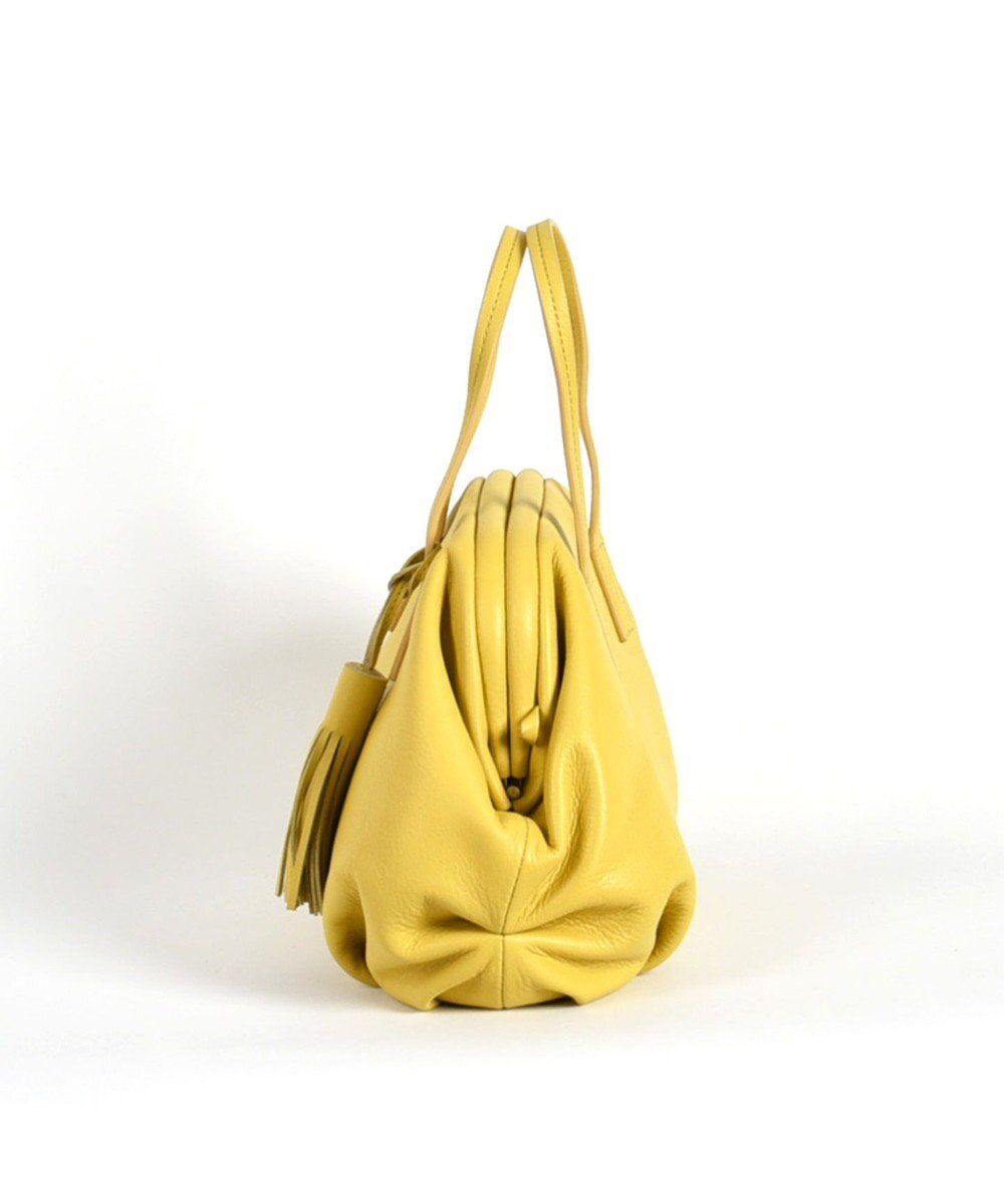 LA BAGAGERIE 【インスタグラマー・本郷智香子さんコラボ商品】フレームソフトレザーバッグ Mサイズ 