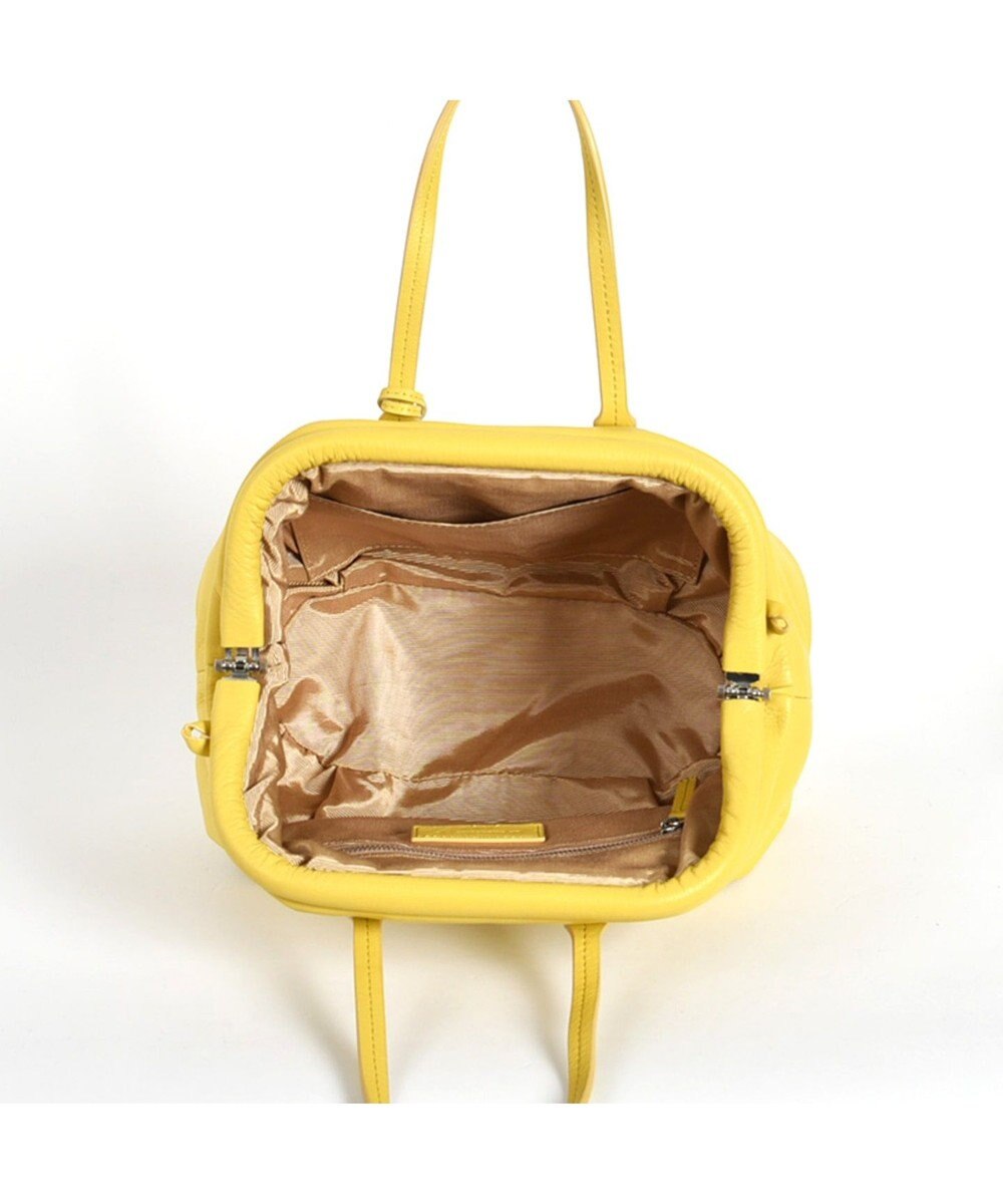 LA BAGAGERIE 【インスタグラマー・本郷智香子さんコラボ商品】フレームソフトレザーバッグ Mサイズ 