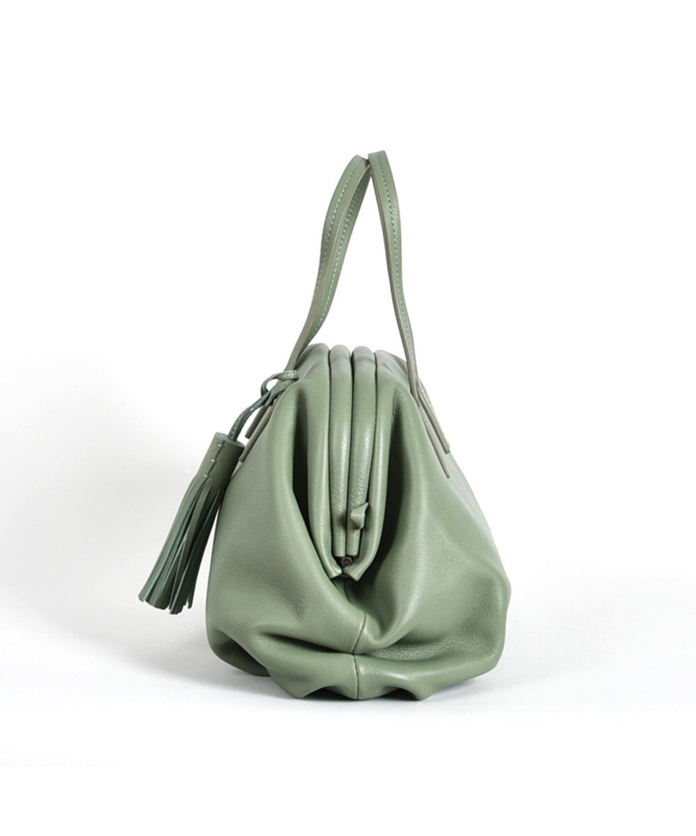 LA BAGAGERIE 【インスタグラマー・本郷智香子さんコラボ商品】フレームソフトレザーバッグ Mサイズ 