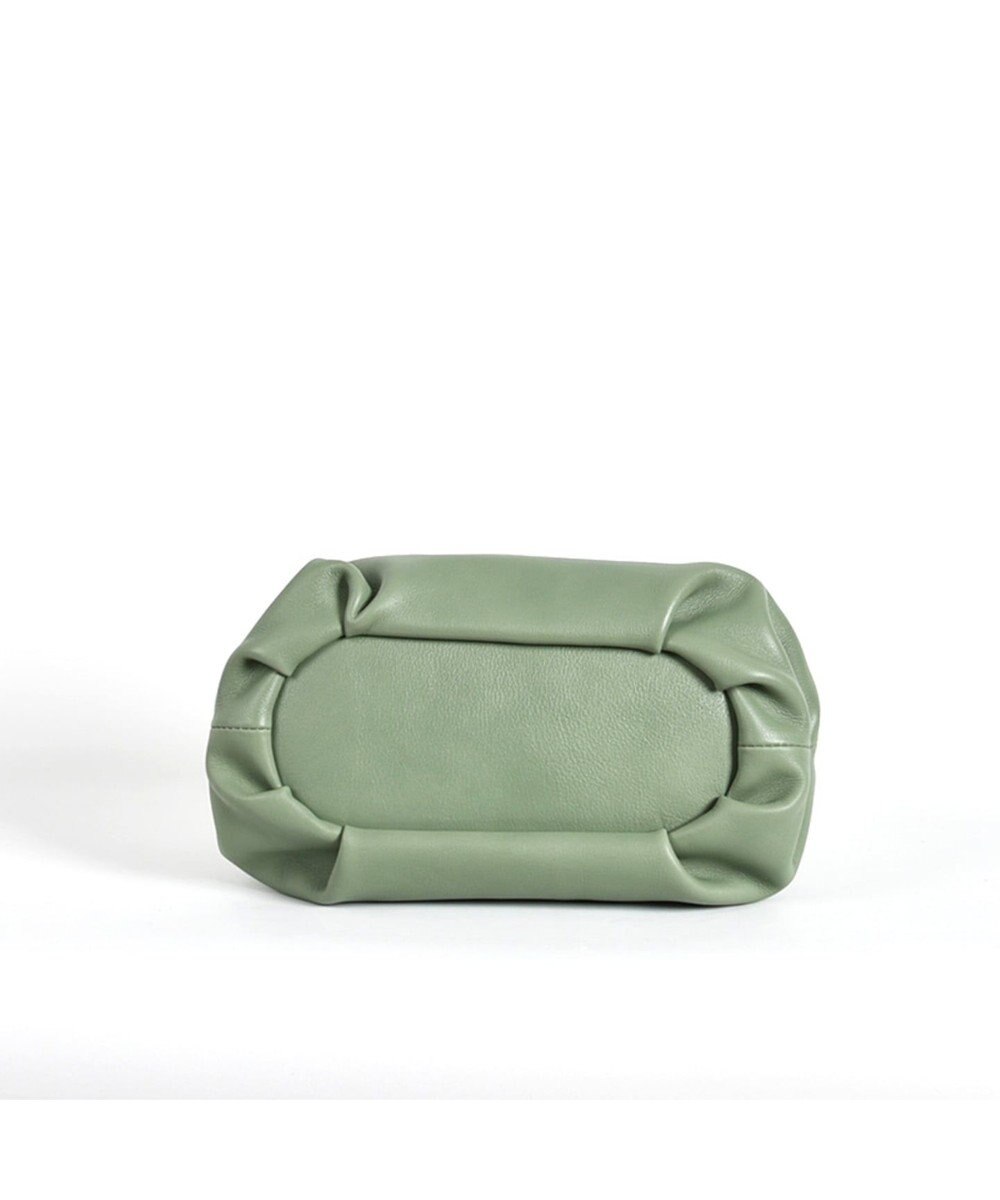 LA BAGAGERIE 【インスタグラマー・本郷智香子さんコラボ商品】フレームソフトレザーバッグ Mサイズ 