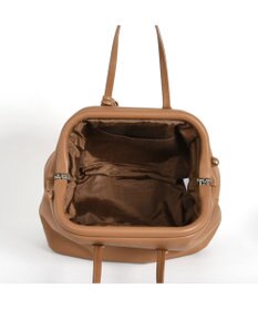 LA BAGAGERIE 【インスタグラマー・本郷智香子さんコラボ商品】フレームソフトレザーバッグ Mサイズ