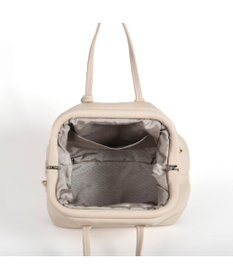 LA BAGAGERIE 【インスタグラマー・本郷智香子さんコラボ商品】フレームソフトレザーバッグ Mサイズ