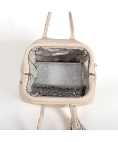 LA BAGAGERIE 【インスタグラマー・本郷智香子さんコラボ商品】フレームソフトレザーバッグ Mサイズ