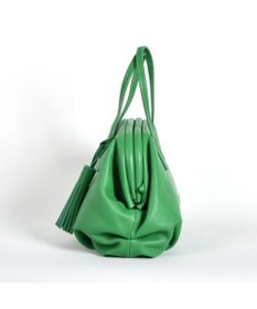 LA BAGAGERIE 【インスタグラマー・本郷智香子さんコラボ商品】フレームソフトレザーバッグ Mサイズ