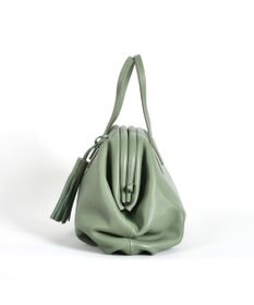 LA BAGAGERIE 【インスタグラマー・本郷智香子さんコラボ商品】フレームソフトレザーバッグ Mサイズ