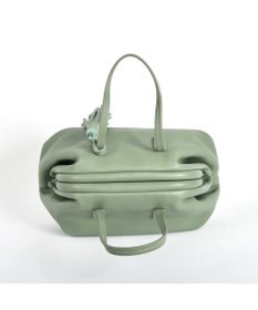 LA BAGAGERIE 【インスタグラマー・本郷智香子さんコラボ商品】フレームソフトレザーバッグ Mサイズ