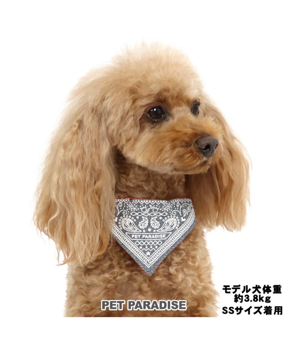 PET PARADISE ペットパラダイス バンダナ 首輪 ペットSS 〔小型犬〕 カーキ