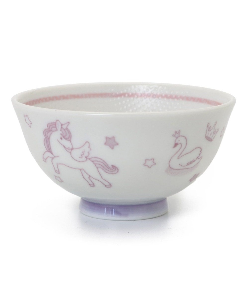 マザーガーデン ユニコーン くっつきにくいご飯茶碗 中盛 紫色