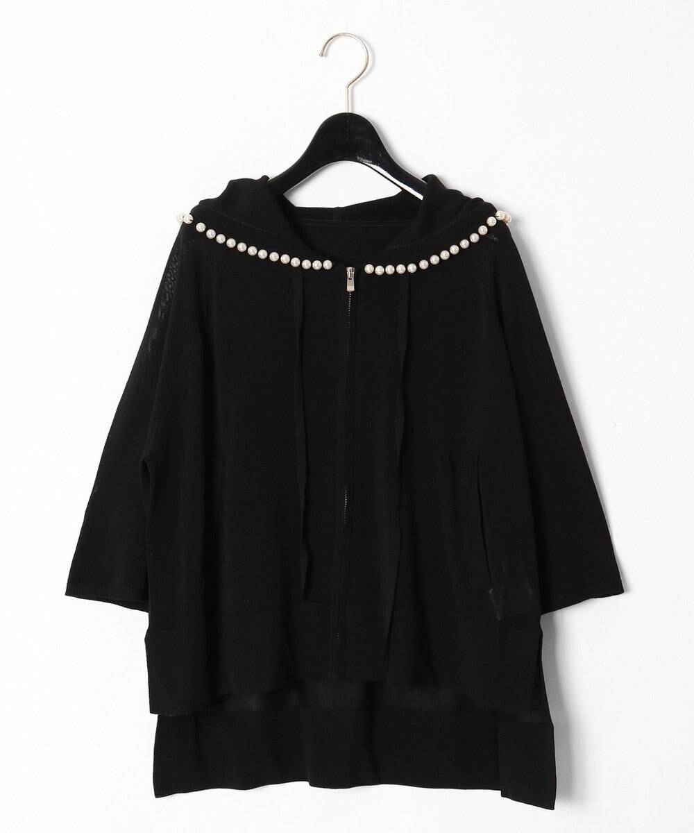 GRACE CONTINENTAL パールニットフーディー 