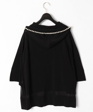 GRACE CONTINENTAL パールニットフーディー ブラック