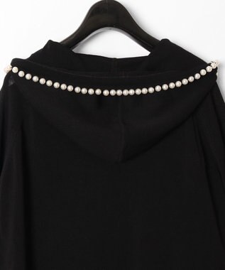 GRACE CONTINENTAL パールニットフーディー ブラック