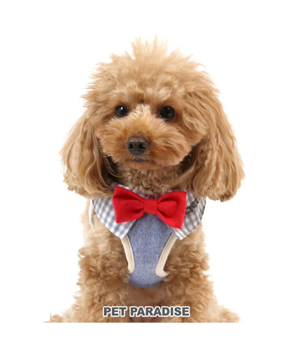 PET PARADISE ミッキーマウス  ベストハーネス 【SS】アイコン柄 小型犬 グレー