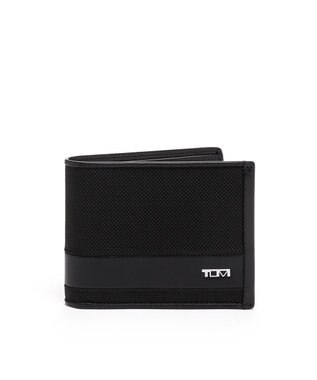 TUMI（財布）グローバル・ダブル・ビルフォールド牛革ブラック