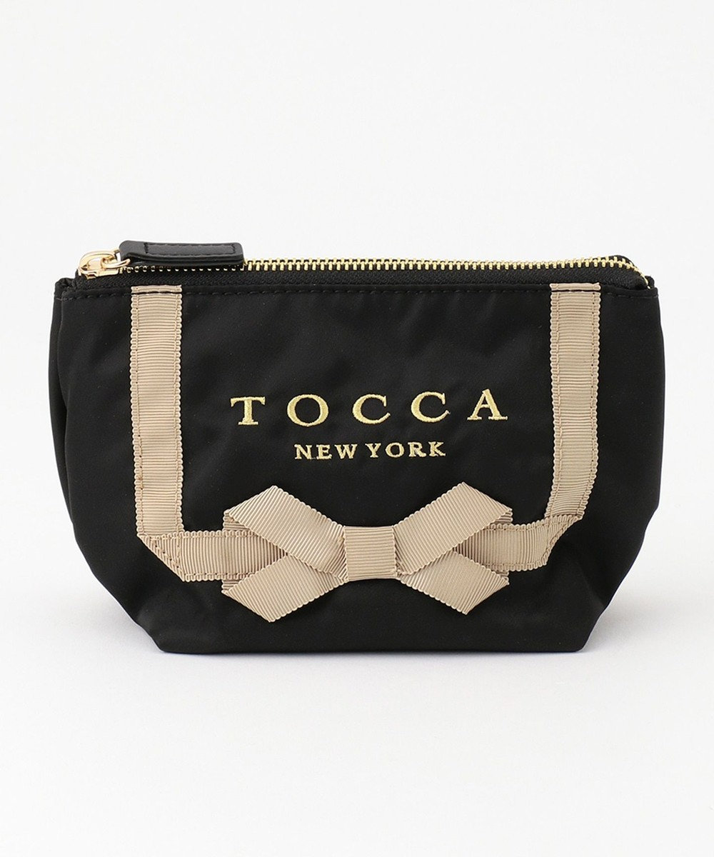 TOCCA PRESENT RIBBON POUCH ポーチ ブラック系