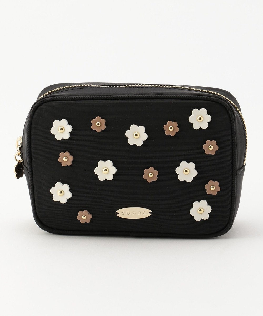 TOCCA FLOWER DROP POUCH ポーチ ブラック系