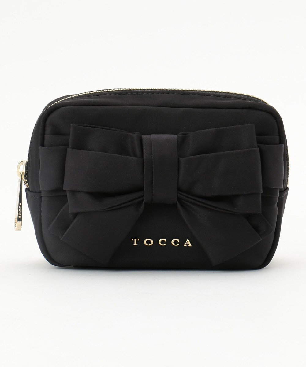 TOCCA 【BAG COLLECTION】NYLON RIBBON POUCH ポーチ ブラック系
