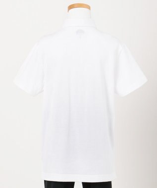 J.PRESS KIDS 【110-130cm】40/2シルケット天竺 半袖 ポロシャツ ホワイト系
