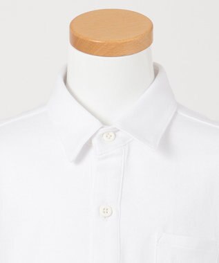 J.PRESS KIDS 【110-130cm】40/2シルケット天竺 半袖 ポロシャツ ホワイト系