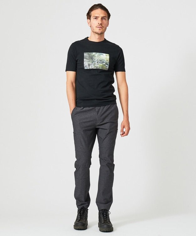 JOSEPH ABBOUD MOUNTAIN 2WAYストレッチシャンブレー パンツ グレー系