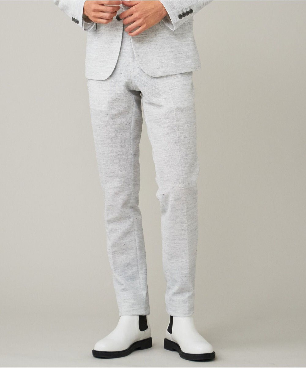 新田真剣佑さん着用 ラミーツイストメッシュ スラックス ブラック系 29