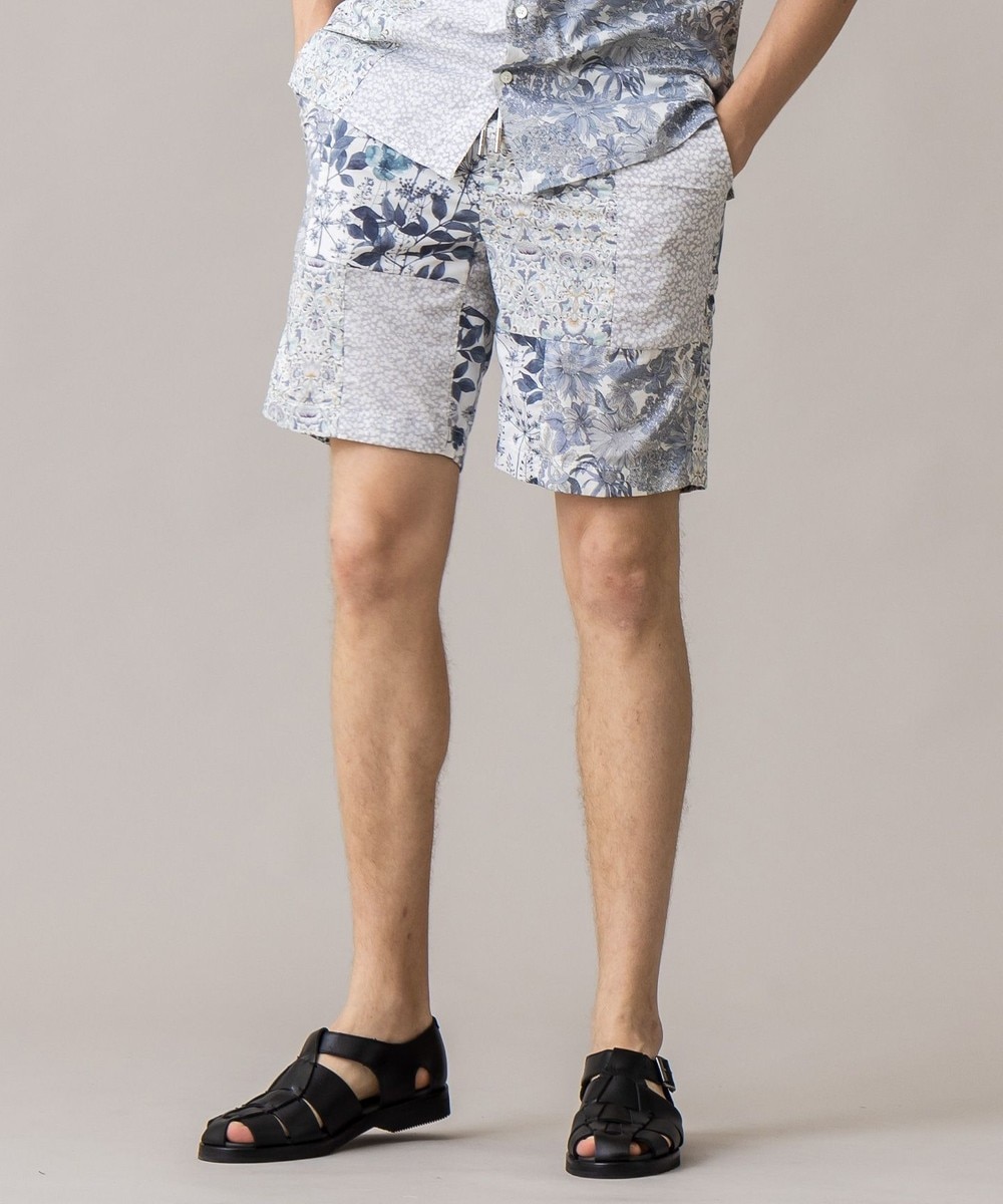 【オンワード】 JOSEPH MEN>パンツ パッチワークリバティ ショートパンツ / バミューダ ネイビー 46 メンズ 【送料無料】