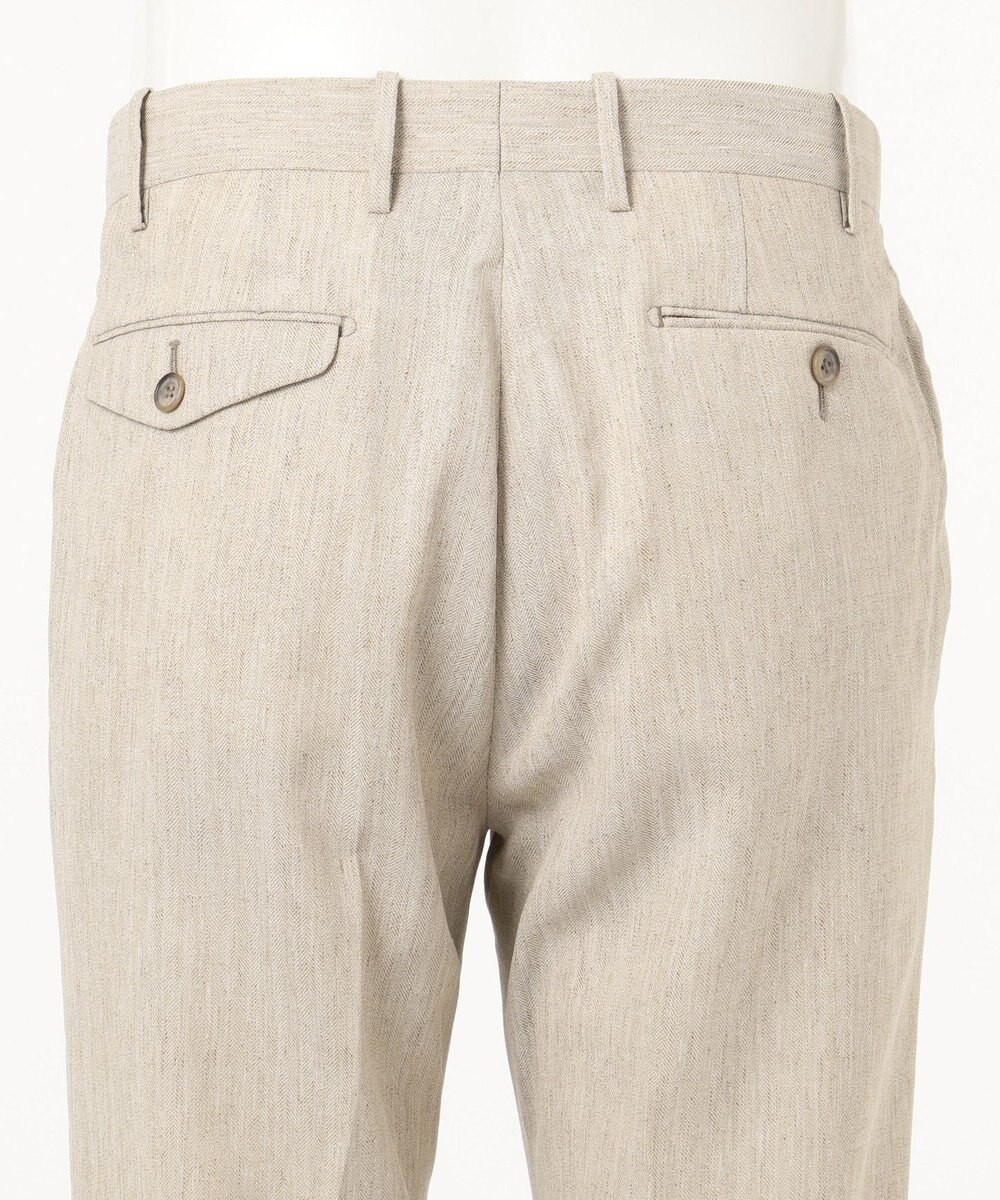 JOSEPH ABBOUD 【NEW BEDFORD】ドレープへリンボン パンツ 