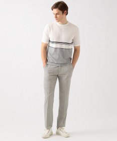 JOSEPH ABBOUD 【NEW BEDFORD】ドレープへリンボン パンツ