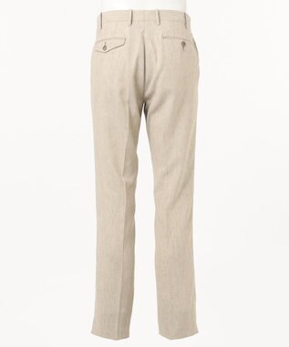 JOSEPH ABBOUD 【NEW BEDFORD】ドレープへリンボン パンツ ベージュ系