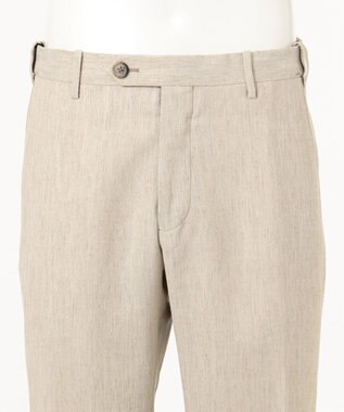 JOSEPH ABBOUD 【NEW BEDFORD】ドレープへリンボン パンツ ベージュ系