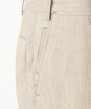 JOSEPH ABBOUD 【NEW BEDFORD】ドレープへリンボン パンツ ベージュ系