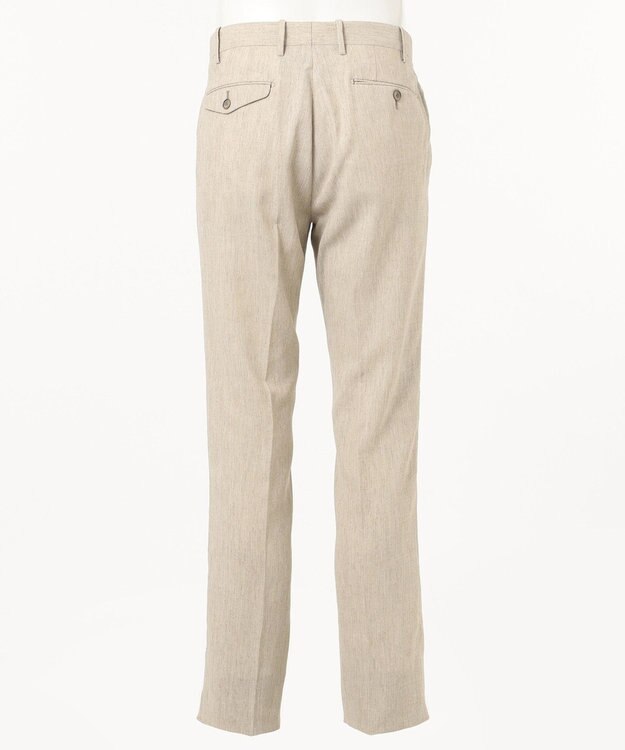 JOSEPH ABBOUD 【NEW BEDFORD】ドレープへリンボン パンツ ベージュ系